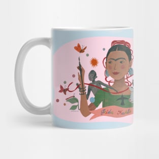 Frida Kahlo & Pets 4 Mug